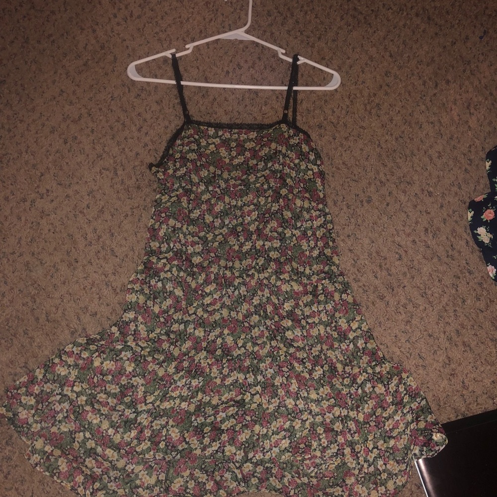 Multicolored sheer dress